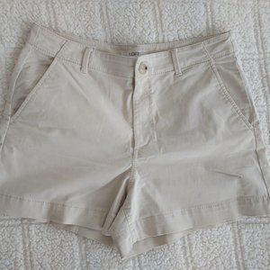 LOFT The Washed Twill Short size 8